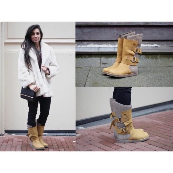 Sorel Chipahko boots leather felt winter brown/tan - Picture 2 of 8